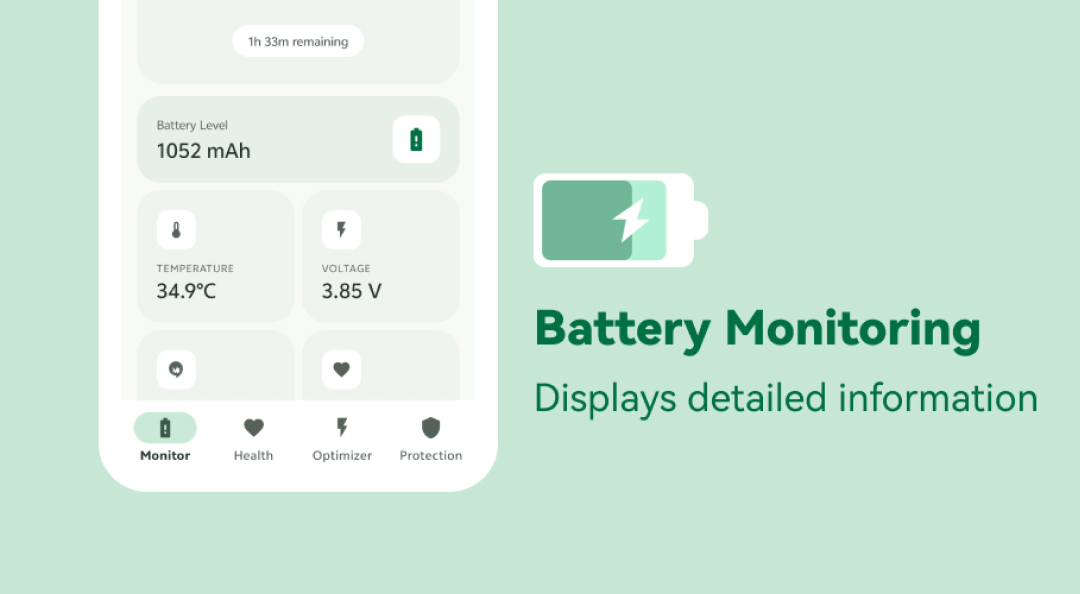 Battery Health 应用界面预览
